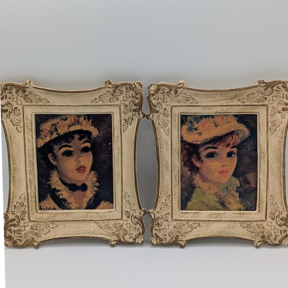 Vintage Huldah Cherry Jeffe Prints Mid Century Parisian Regency Romantic French